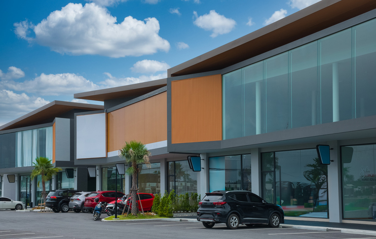 Industrial property investment doesn't have to preclude retail properties, such as this shopping center